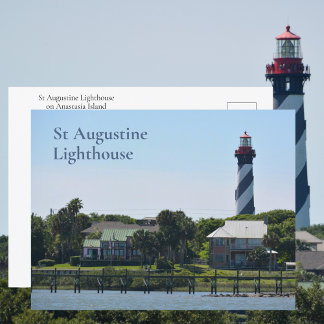 St Augustine Lighthouse Anastasia Island FLorida Vykort