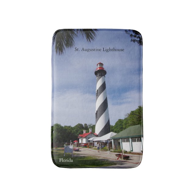 St. Augustine Lighthouse bathmat Badrumsmatta (Framsidan (Vertikal))