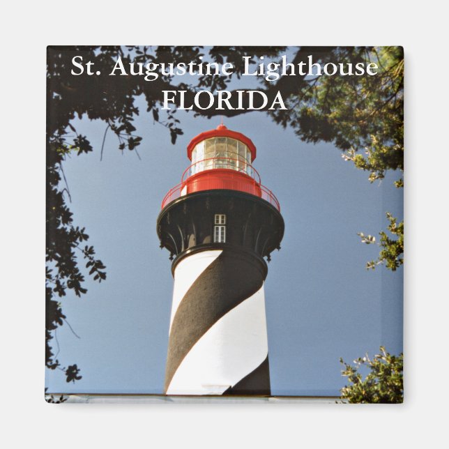 St. Augustine Lighthouse, Florida Magnet (Framsidan)