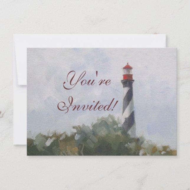 St. Augustine Lighthouse Inbjudningar (Framsida)