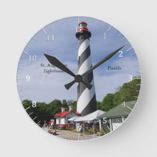 St Augustine Lighthouse-klocka Rund Klocka