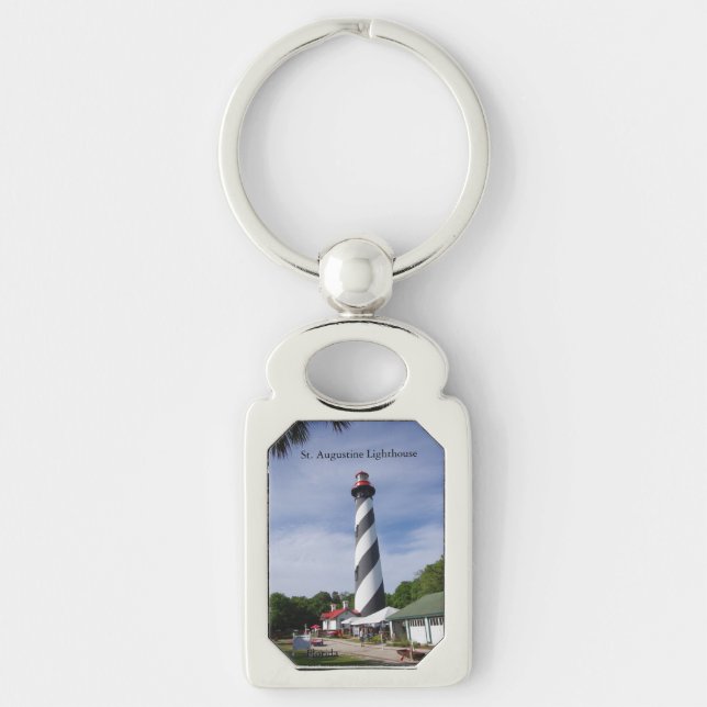 St. Augustine Lighthouse metall nyckelring (Framsidan)