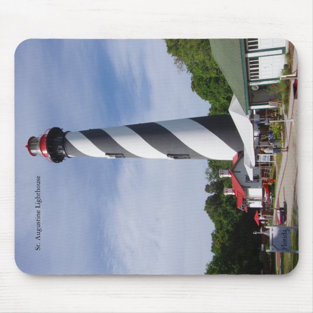 St. Augustine Lighthouse mousepad Musmatta (Framsidan)