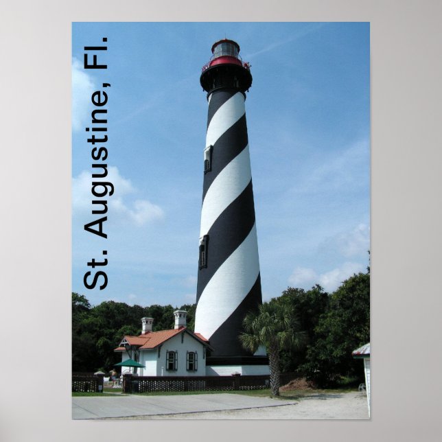 St. Augustine Lighthouse Poster (Framsidan)