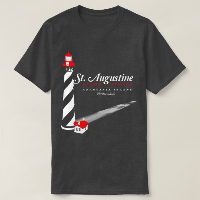 St Augustine Lighthouse T Shirt (Design framsida)