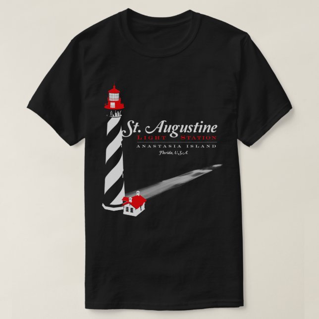 St Augustine Lighthouse T Shirt (Design framsida)
