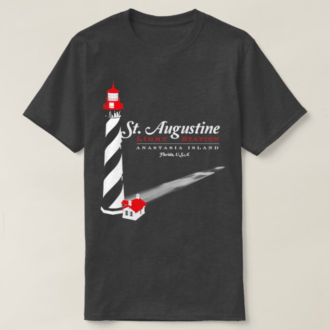 St Augustine Lighthouse T Shirt (Design framsida)