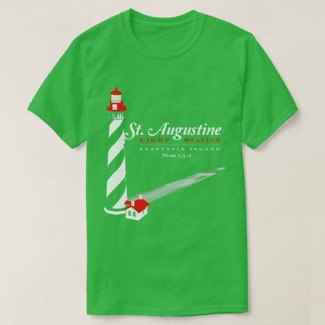 St Augustine Lighthouse T Shirt (Design framsida)
