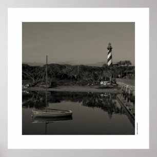 St. Augustine Lighthouse Tidigt Morgon Poster