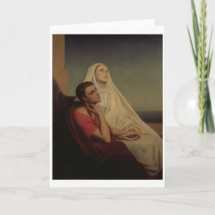 St Augustine och hans morSt. Monica, 1855 Kort
