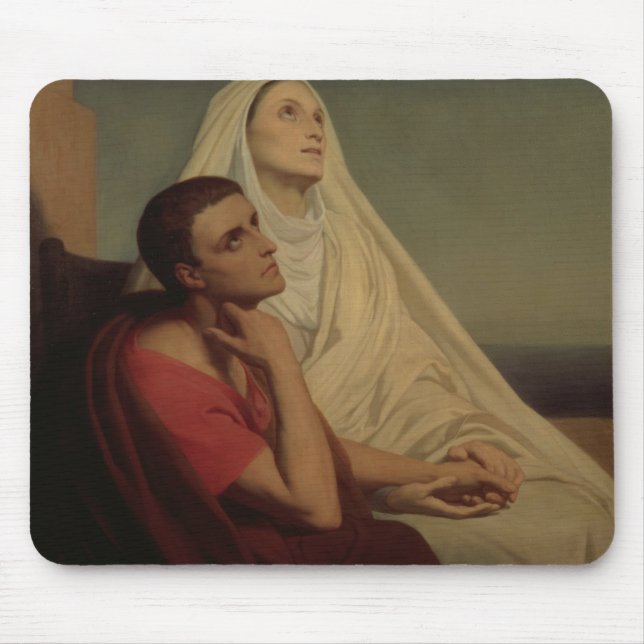 St Augustine och hans morSt. Monica, 1855 Musmatta (Framsidan)