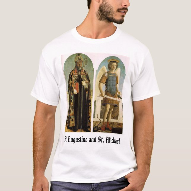 St Augustine och St Michael T Shirt (Framsida)