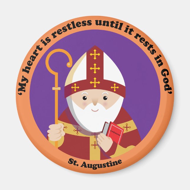 St. Augustine of Hippo Magnet (Framsidan)