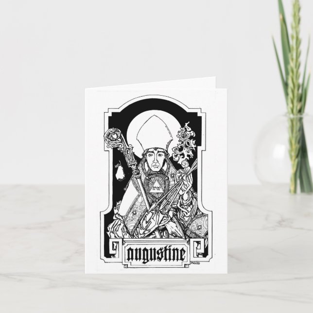 St. Augustine of Hippo Notecard Kort (Framsida)