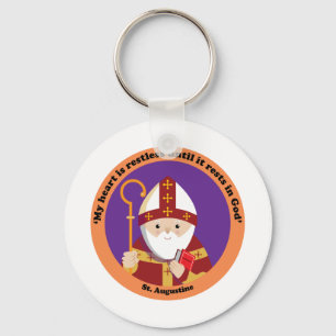 St. Augustine of Hippo Nyckelring