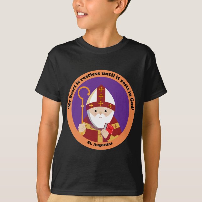 St. Augustine of Hippo Tee Shirt (Framsida)