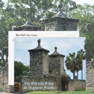 St Augustine Old City Grind Historic Florida Vykort