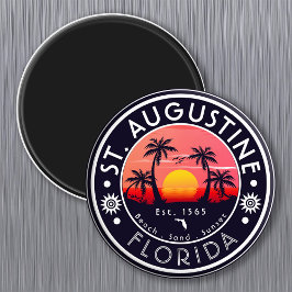 St Augustine-stranden Florida Sunset Beach Handfla Magnet