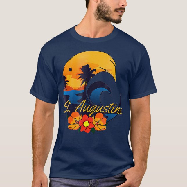 St Augustine Travel Souvenir Gift T Shirt (Framsida)