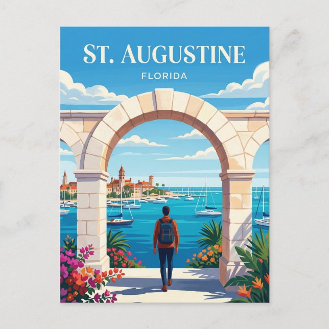 St. Augustine USA Vykort (Framsida)