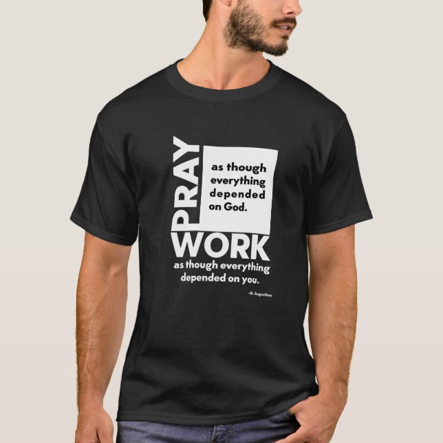 St. Augustinus T Shirt (Framsida)