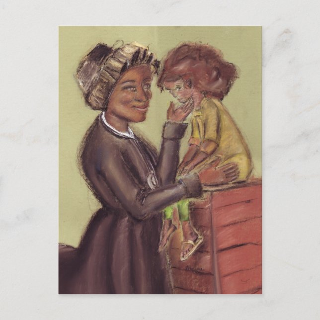 St Bakhita och Child Postcard Vykort (Framsida)