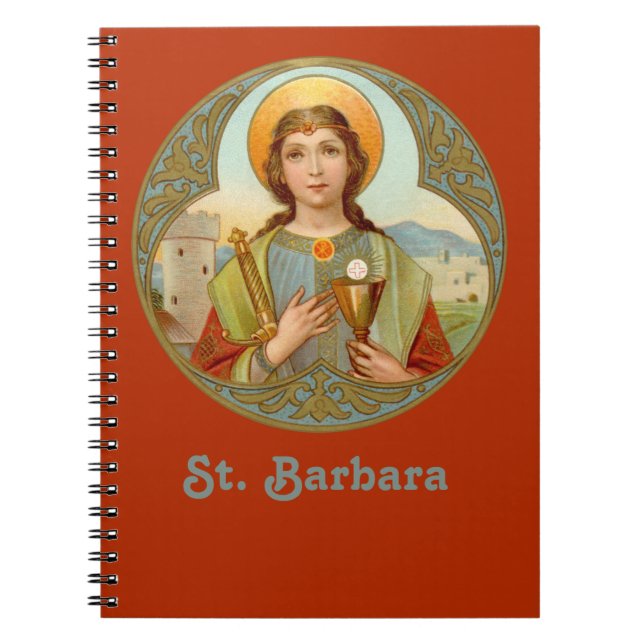 St. Barbara (BK 001) Anteckningsbok Med Spiral (Framsidan)