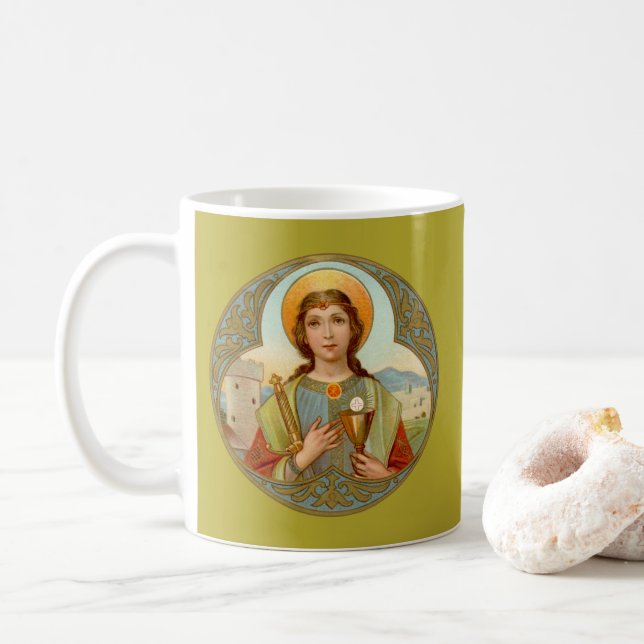 St. Barbara (BK 001) Kaffe kopp 2 (Med munk)
