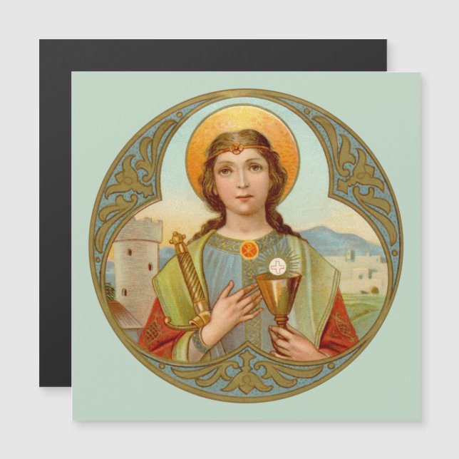 St. Barbara (BK 001) Square (Fram/baksida)