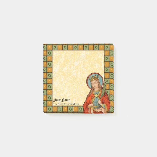 St. Barbara (JP 01) 3"x3" Square Post-it Block (Framsida)