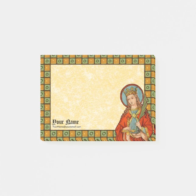 St. Barbara (JP 01) 4"x3" Post-it Block (Framsida)