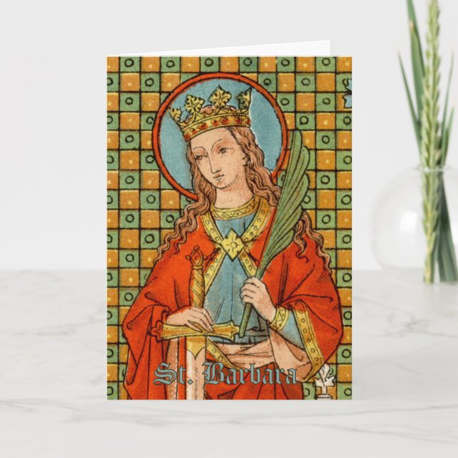 St. Barbara (JP 01) Greeting Card 1 Kort (Framsida)