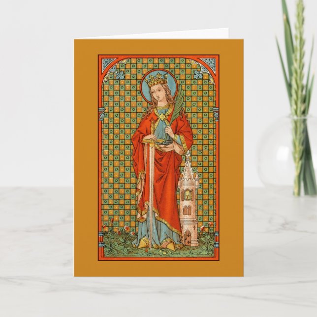 St. Barbara (JP 01) Greeting Card 2 Kort (Framsida)