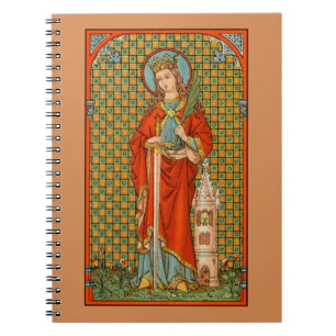 St. Barbara (JP 01) (Stil 2) Anteckningsbok Med Spiral