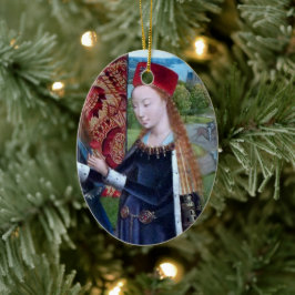 St Barbara of Nicomedia (detaljer; M 070) Julgransprydnad Keramik