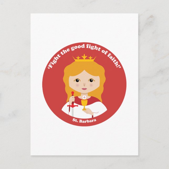 St. Barbara Vykort (Framsida)