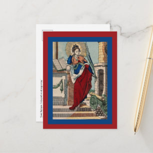 St. Barbara with Artillery (M 007) Vykort