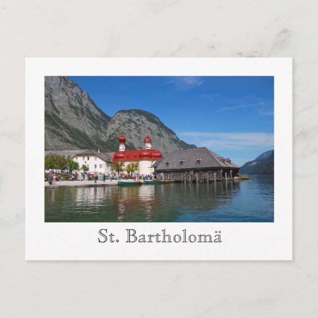 St. Bartholomä Church Postcard Vykort (Framsida)