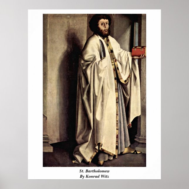 St. Bartholomew av Konrad Witz Poster (Framsidan)
