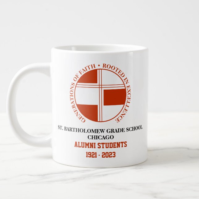 St. Bartholomew Klass School Alumni Jumbo Mugg (Vänster)