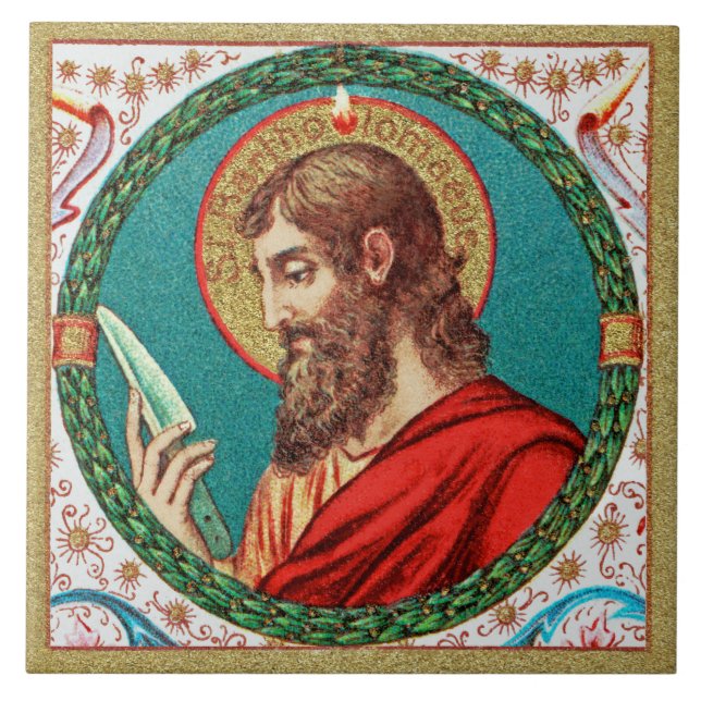 St. Bartholomew the Apostle (JMAS 03) Kakelplatta (Framsidan)