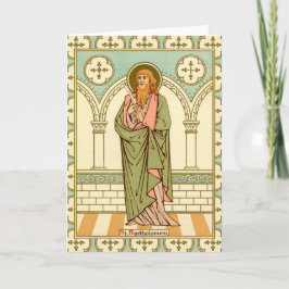 St. Bartholomew the Apostle (RLS03) Blank Hälsning Kort