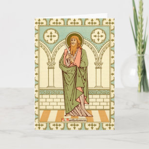 St. Bartholomew the Apostle (RLS03) Blank Hälsning Kort