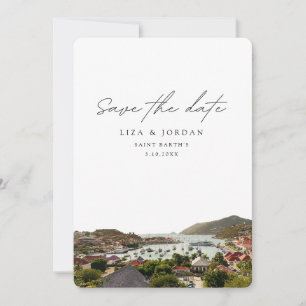 St Barth's Save the Date Scenia Bröllop Inbjudningar