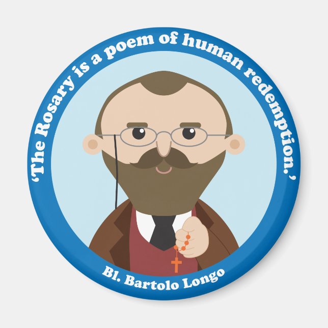 St. Bartolo Longo Magnet (Framsidan)