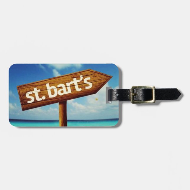 St. Bart's Bagagebricka (Horisontell Framsida)