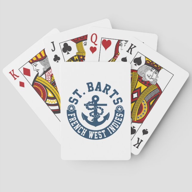 St Barts franska västra Indies Casinokort (Baksidan)