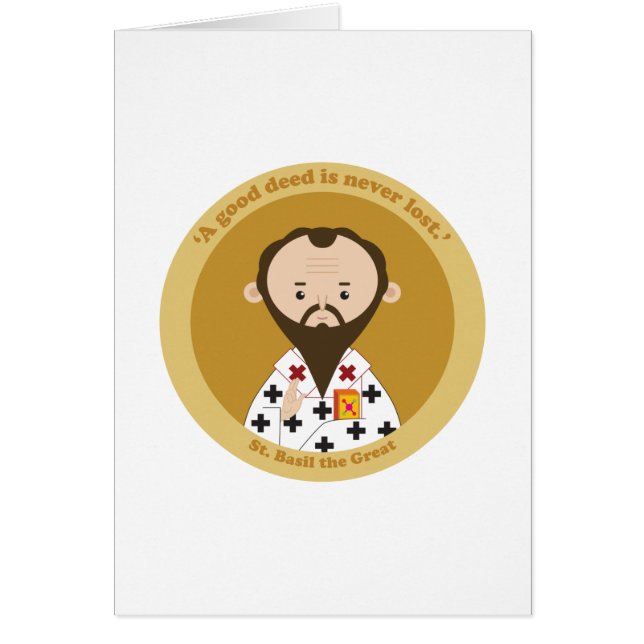 St. Basera Underbaren Hälsningskort (Framsidan)