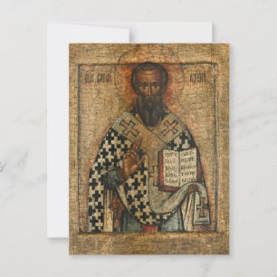St. Basil, den Underbara ortodoxa kristna ikonen Vykort