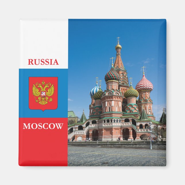 St.Basil-katedral i Moskva Magnet (Framsidan)
